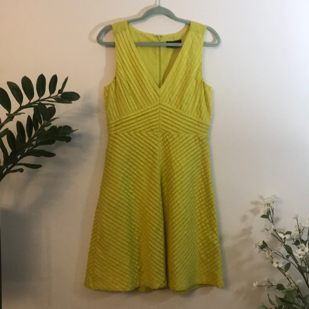 Yellow Jcrew chevron sundress